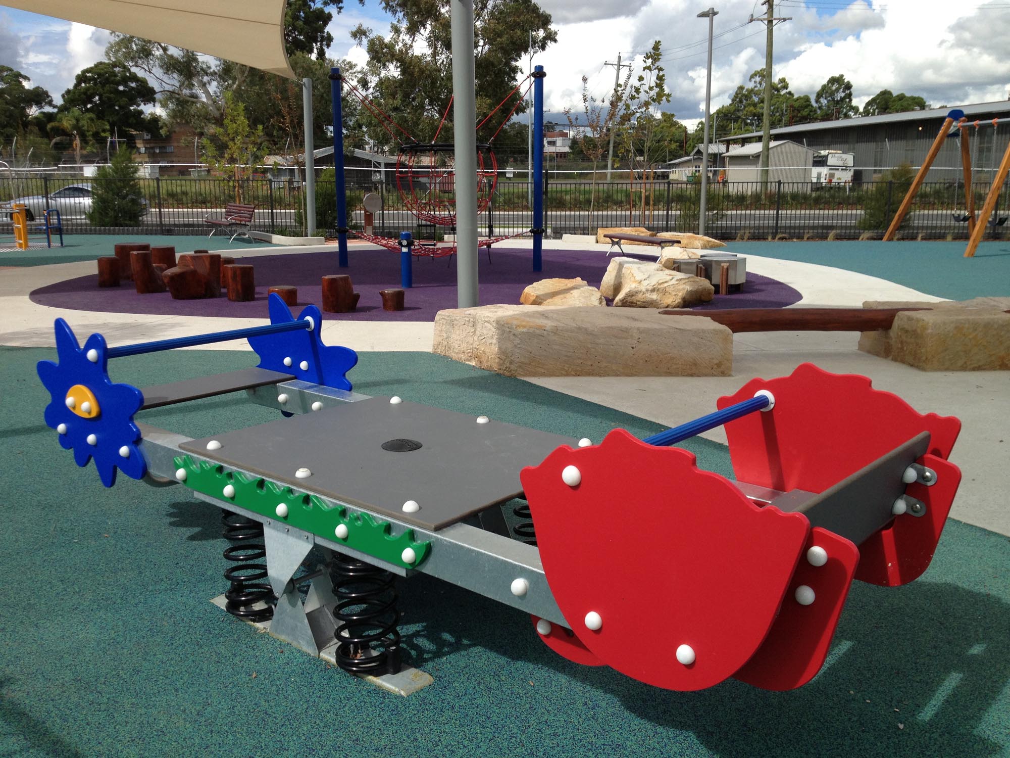 smithspaddockpenrithplaygroundplayequipmentseesawinclusivensw